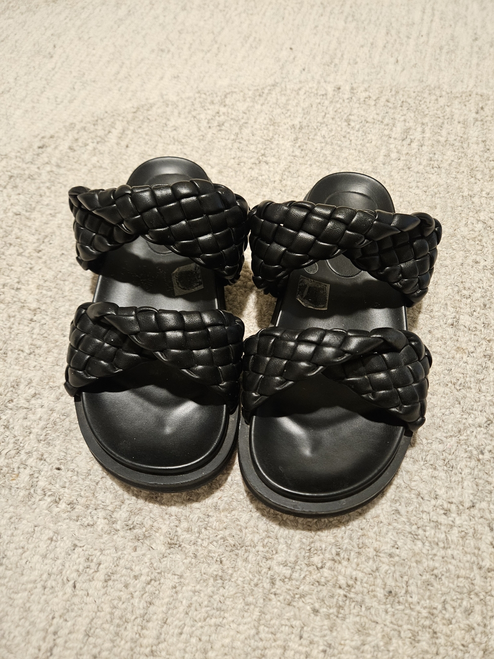 Alias Mae Black Braided Sandals
